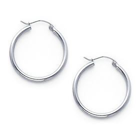 Small Gold Round Hoops