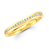 14k Yellow Gold 20 Diamond Wedding Ring