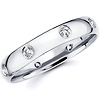 14K White Gold Bezel Diamond Eternity Wedding Band (0.25-0.29 ctw)