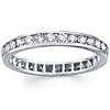 14K White Gold Round Diamond Channel Set Eternity Ring (0.93-1.05 ctw)