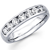 Seven Diamond 14K White Gold Wedding Band