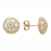 White CZ Stud Earrings