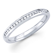 14k White Gold 20 Diamond Wedding Ring