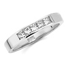Five Diamond 14K White Gold Wedding Band