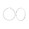 14k White Gold 2mm Hoops Earrings 42mm