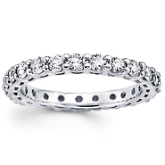 14K White Gold Diamond Eternity Band (1.26-1.44 ctw)