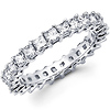 14K White Gold Princess Diamond Eternity Band (2.12-2.63 ctw)
