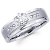 Round Diamond 14k Gold Engagement Ring