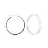 White Gold Nail Head Earring