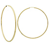 Extra Large Endless 1mm 14K Yellow Gold Hoop Earrings 68mm