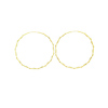 Swirl Wire Hoop Earrings
