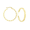 Diamond Cut Hoop Earrings