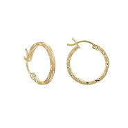 Diamond Cut Hoops
