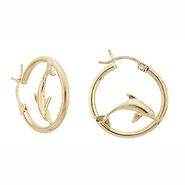 Dolphin Hoop Earrings