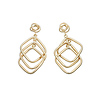 Dangle Square Hoop Earrings