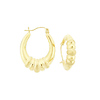 Ridged Snap-Bar Hoops
