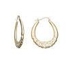 Leaf Snap-Bar Hoops