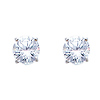 0.5ct Birthstone CZ Silver Stud Earrings (Other birthstones available)