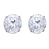 1.5ct Birthstone CZ Silver Stud Earrings (Other birthstones available)