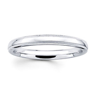 2mm Benchmark Gold Milgrain Band