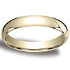4mm Benchmark Yellow Gold Comfort Fit Wedding Band
