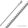 1.3mm 14K Gold Box Chain