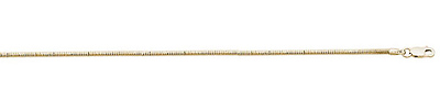 1.4mm 14K Gold Square Snake Chain