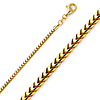 18K Gold 2.5mm Franco Chain