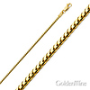 2mm 14K Gold Franco Chain