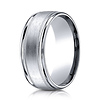 8mm Milgrain Satin Comfort Fit Band