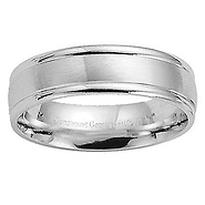 Platinum 6mm Comfort Fit  Designer Band