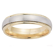 4mm Two Tone Satin Comfort Fit Band