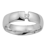 6mm Diamond Comfort Fit Promise Ring