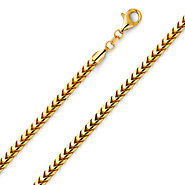 3.75mm 14K Gold Franco Chain