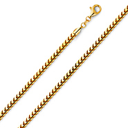 3mm 14K Gold Franco Chain