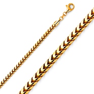 18K Gold 3mm Franco Chain