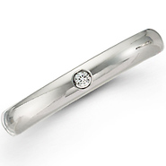 3mm Diamond Comfort Promise Ring