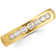 4mm Benchmark Channel Diamond Comfort Fit Promise Ring (0.42 ctw)