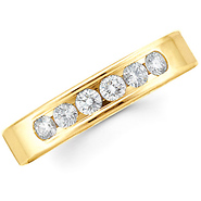 4mm Channel Diamond Comfort Promise Ring