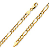 5mm 14K Gold Figaro Chain