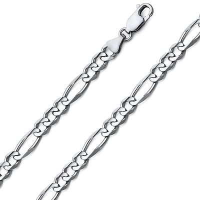 6mm 14K Gold Figaro Chain