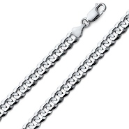7mm 14K Gold Curb Link Chain (Cuban Link)