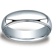 6mm Comfort Fit Milgrain Band