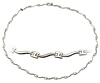 White Gold Swirl Necklace