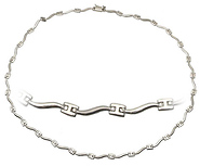 White Gold Swirl Necklace