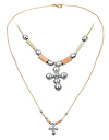 Cross Charm CZ Necklace