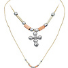 Cross Charm CZ Necklace