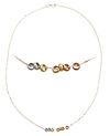 Singapore Tri Color Slide Necklace