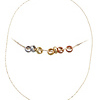 Singapore Tri Color Slide Necklace