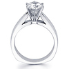 14K Round Diamond Cathedral Set Solitaire Engagement Ring (0.20 - 1.50 ct)